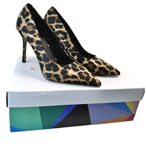 Katy Perry The Revival Pump‎ Heels 5.5M Coffee Multi Leopard Print NEW with Box
